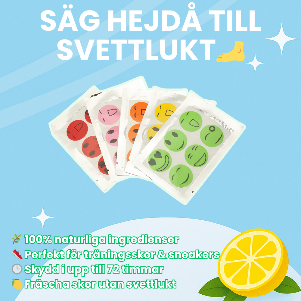 Luktfri Stickers - Fräscha skor varje dag